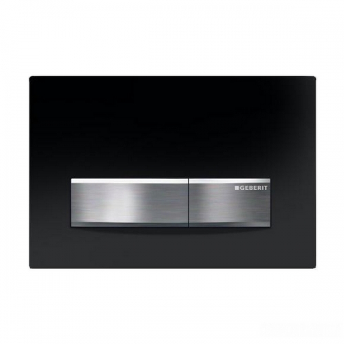 Geberit Sigma50 Jet Black Plastic Dual Flush Plate 115.788.DW.5