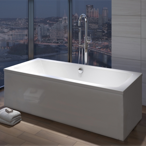 1700 x 750mm Double Ended Bath Square