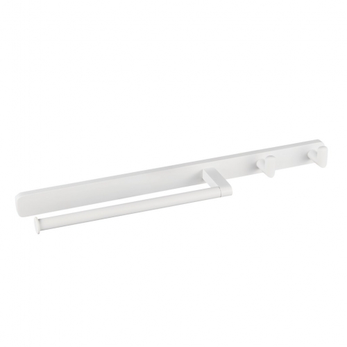 Asti Towel Ring and Double Hook Matt white- 52.461