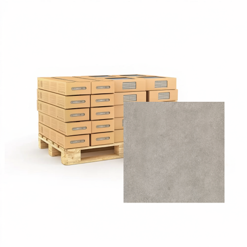 Paleo Stone Effect Matt Grey Porcelain 80X80 - 51.2 sqm - Full Pallet of RAK Tiles