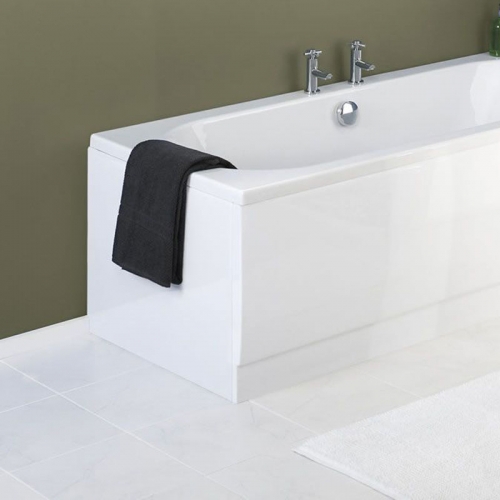 Supastyle 2mm White Standard Acrylic 800mm End Panel