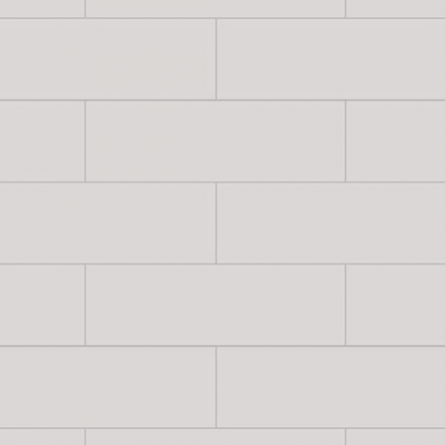 Fibo Urban - 2.4m x 0.6m Wall Panel - White Silk (Metro Brick) - Single