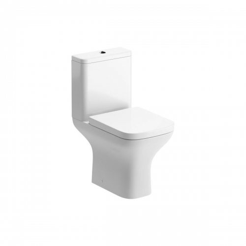 Series3 Rimless Comfort Height Close Coupled Open Back WC & Wrapover Soft Close Seat