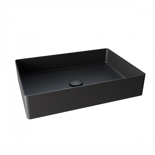 RAK Ingot Rectangular Countertop Basin Black