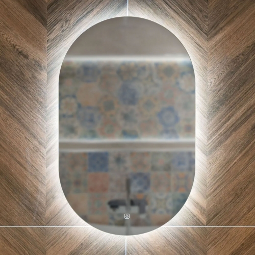 800mm x 500mm LED Mirror with Colour Change