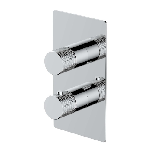 Rak Amalfi 1 Outlet 2 Handles Thermo Chrome
