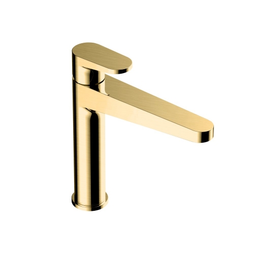 Rak Ischia Mid Height Basin Mixer Gold