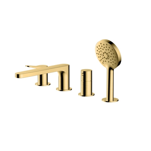 Rak Petit Round 4 Hole Bath/Shower Mixer Chr