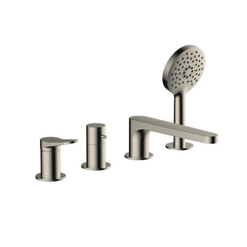 Rak Petit Round 4 Hole Bath/Shower Mixer Nkl