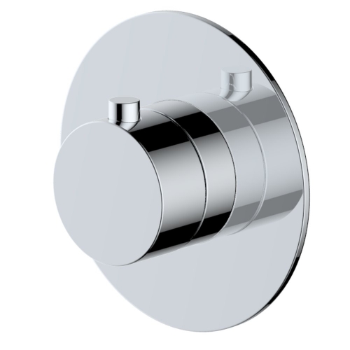 Rak Petit Round Concealed Thermostat Chrome