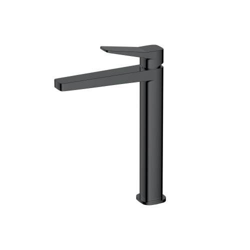 Rak Petit Square Tall Basin Mixer Black