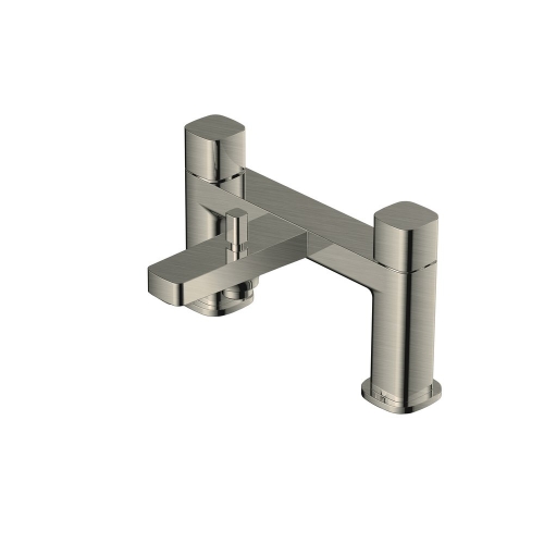 Rak Petit Square Bath Shower Mixer Nickel