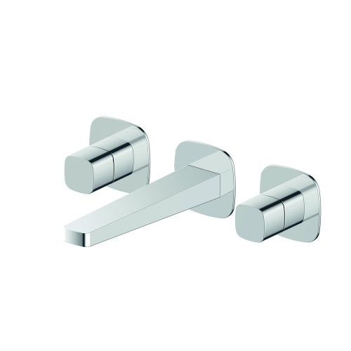 Rak Petit Square WM 3 Hole Basin Mixer Chr