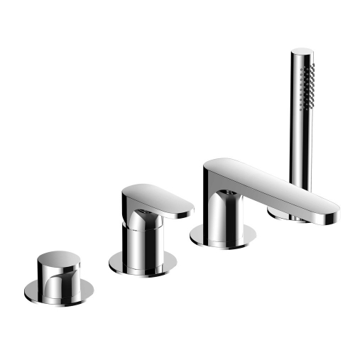 Rak Portofino 4TH  Bath Shower Mixer Chrome