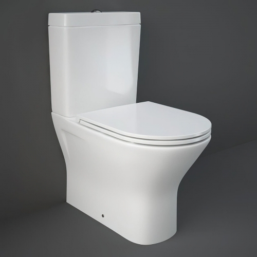 Rak Resort Maxi Close Coupled Fully Back to Wall WC Pan, Cistern and Seat