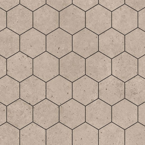 Fibo Urban - 2.4m x 0.6m Wall Panel - Rough Cement (Hexagonal) - Single