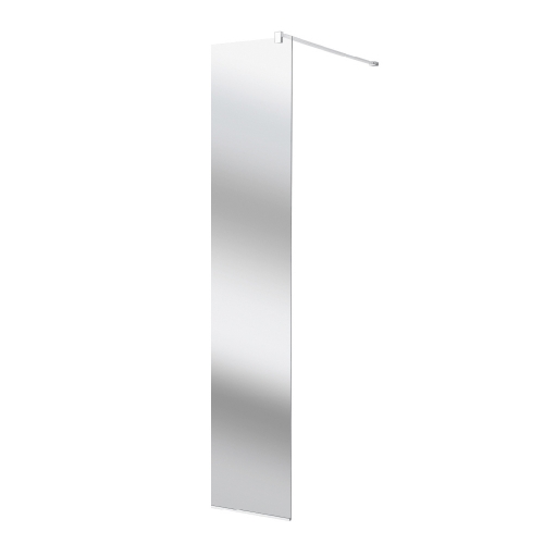 250mm Mirrored Wetroom Screen - 8mm