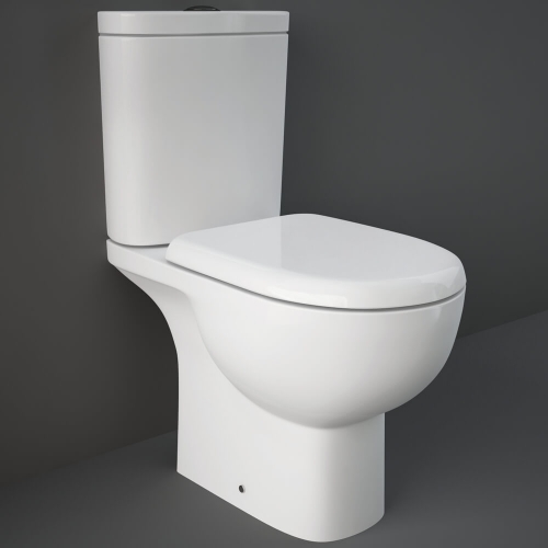 Rak Tonique Close Coupled Open Back Toilet & Cistern - Seat Sold Separately