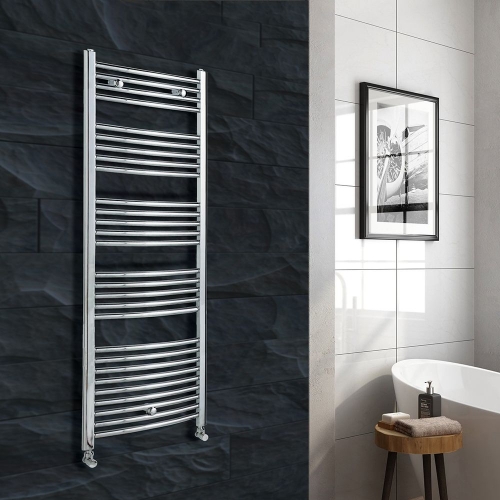 Curved Chrome Ladder Rail 600 x 1600mm
