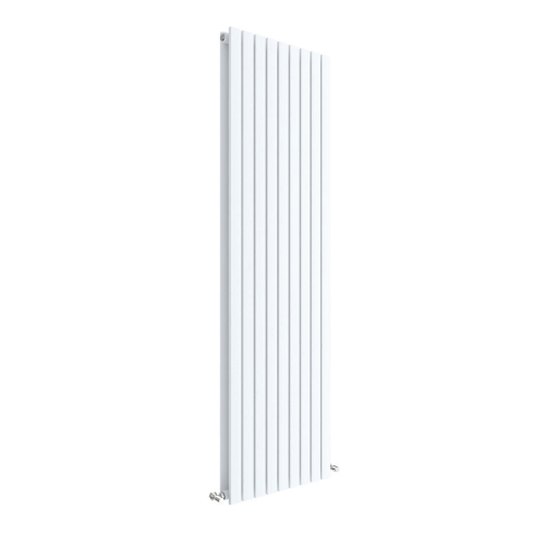 Vertical Double Panel Radiator 1800 x 528 - Satin White - VHEA036
