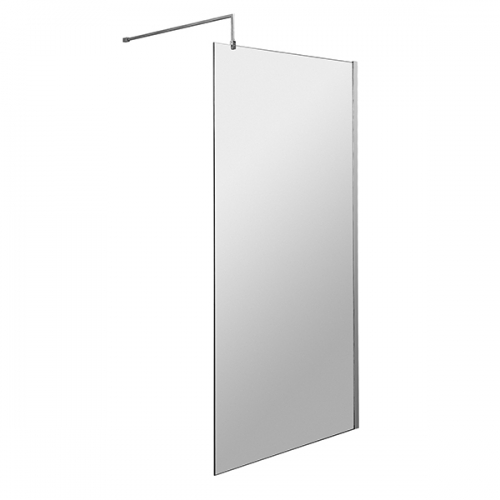 760mm Wetroom Screen - 8mm Chrome