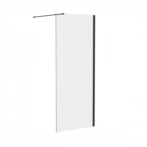 760mm Wetroom Screen - 8mm Black